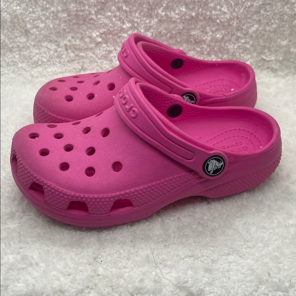 Crocs Kids Pink Clogs size C13 - Picture 2 of 3